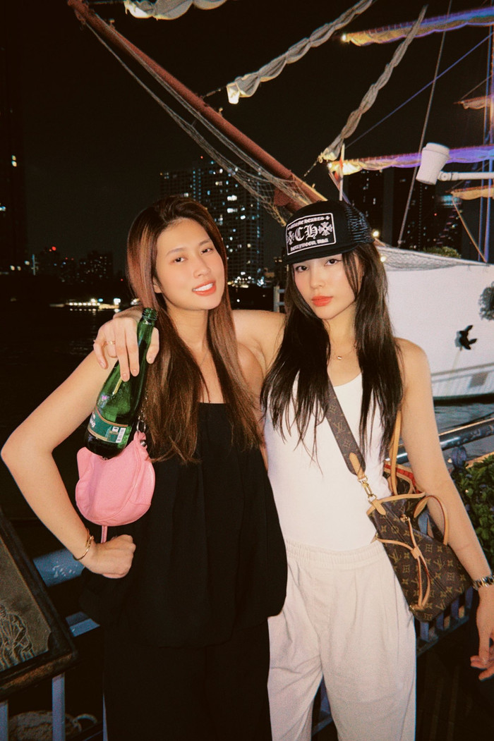 Kỳ Duyên và Đoàn Thiên Ân trong chuyến du lịch Thái Lan mới đây.