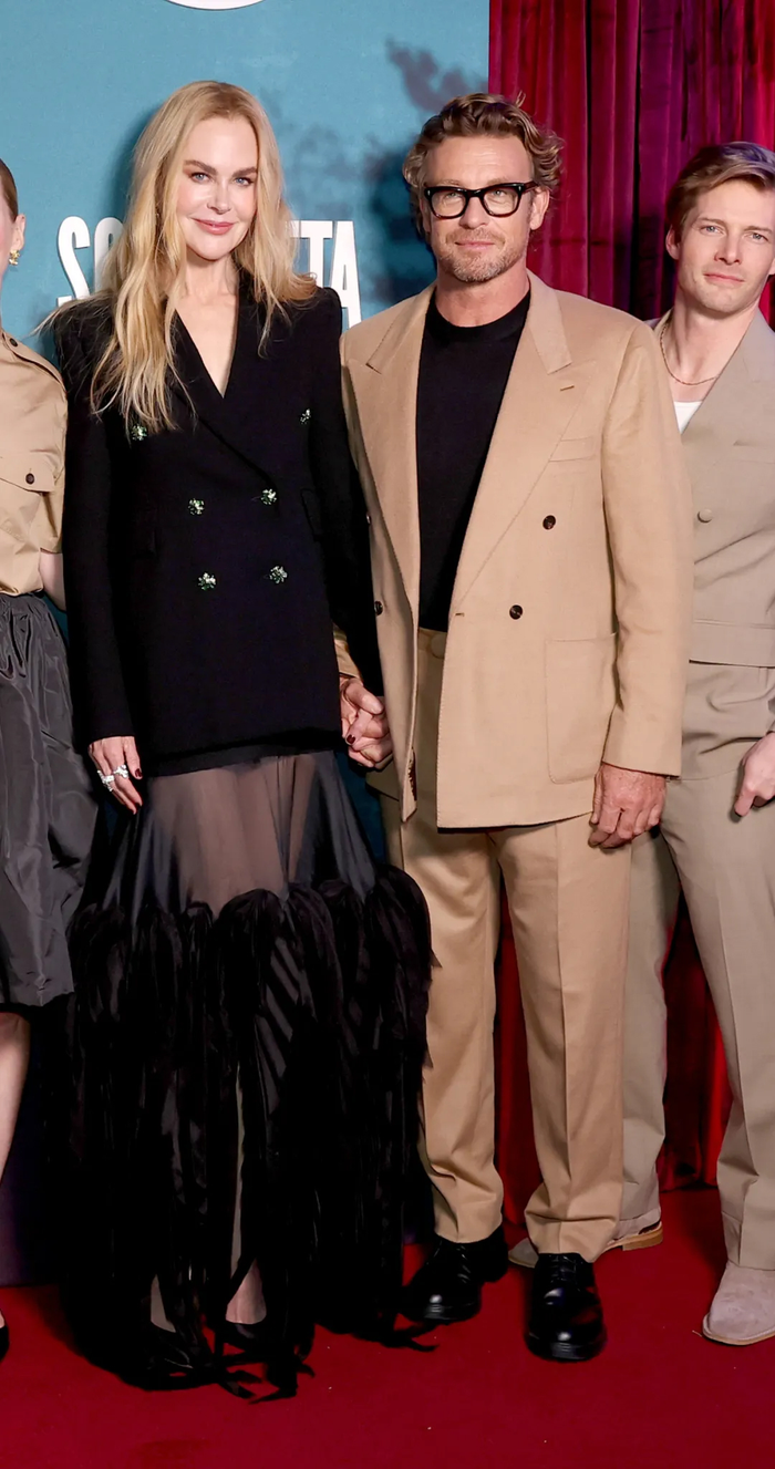 Nicole Kidman và Simon Baker đã cùng xuất hiện tại buổi ra mắt series Scarpetta.