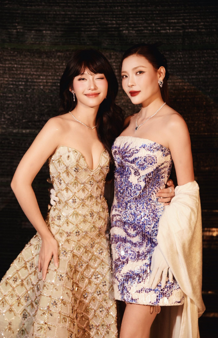 Khả Ngân có nhiều mối quan hệ thân thiết trong giới showbiz. Ảnh: FBNV