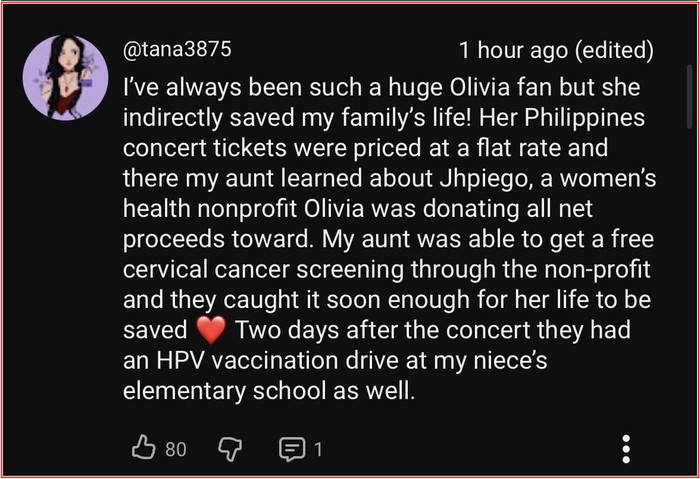 Concert của Olivia Rodrigo bất ngờ cứu sống người, mạng xã hội xúc động Ảnh 2
