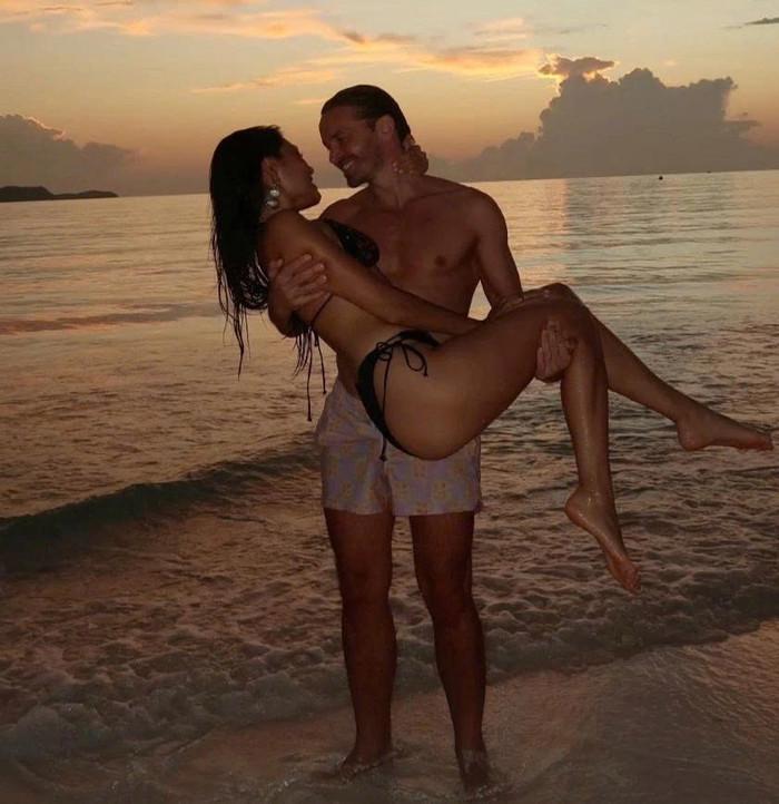 Thảo Nhi Lê và bạn trai người Pháp. Ảnh: IGNV