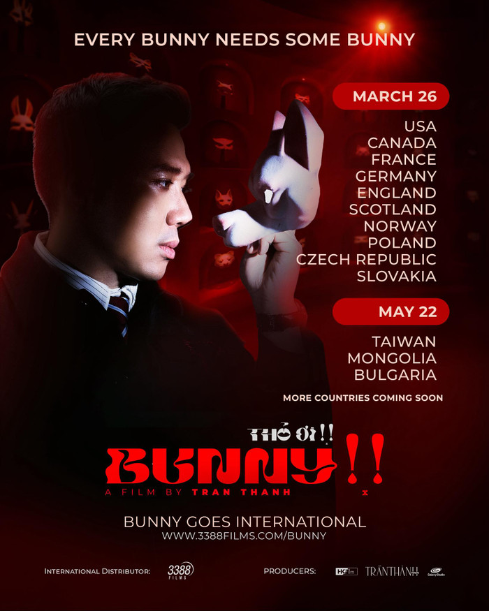 Lịch chiếu Thỏ Ơi!! tại Bắc Mỹ và Châu Âu.