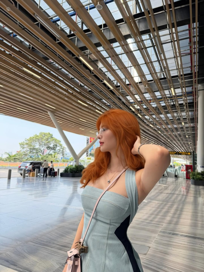 Á hậu Kiều Loan khoe góc nghiêng 'thần thánh'. &nbsp;Ảnh: IGNV