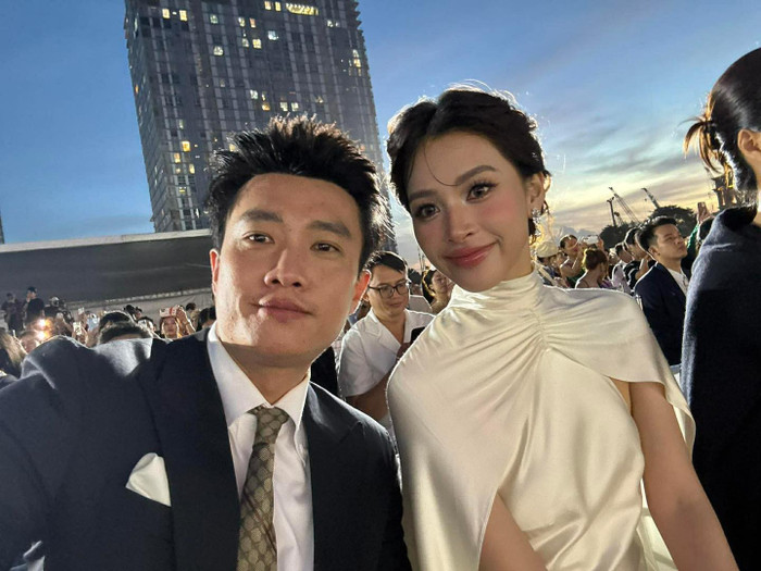 Diễn viên Quốc Trường và Hoa hậu Tiểu Vy đóng chính trong phim Ốc Mượn Hồn.&nbsp;