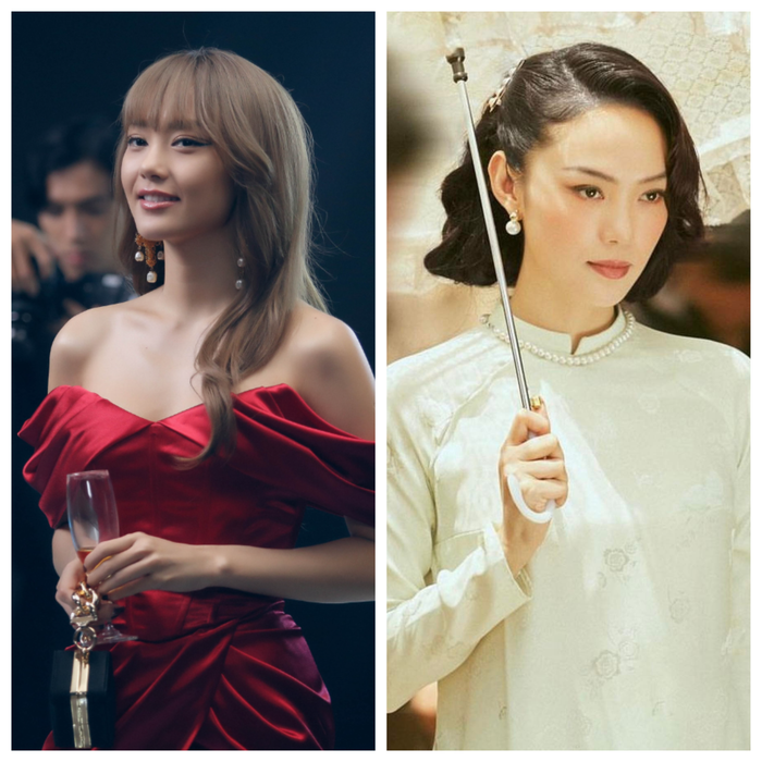 Tạo hình của Minh Hằng trong Bẫy Ngọt Ngào và Chị Chị Em Em 2.&nbsp;