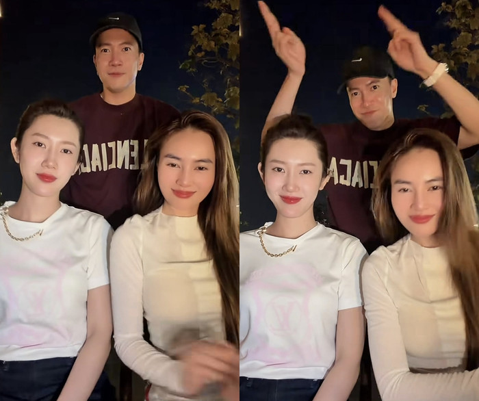 Khoảnh khắc hài hước của Ninh Dương Lan Ngọc cùng S.T Sơn Thạch và Thúy Ngân.