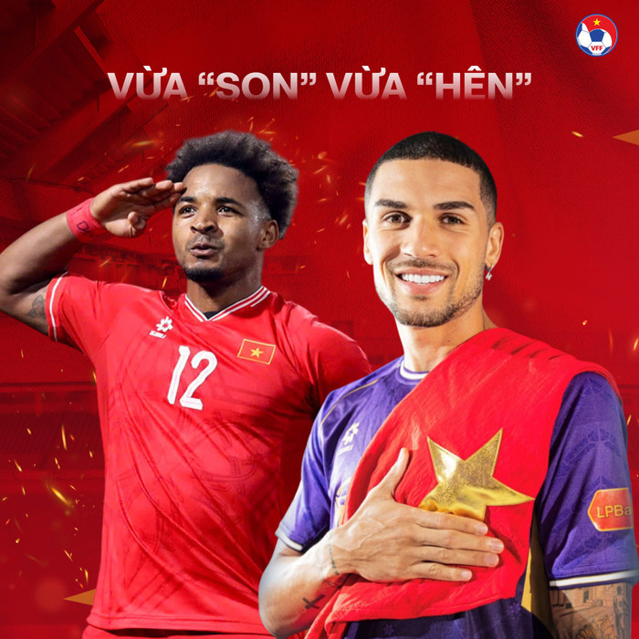 Tuyển Việt Nam có hai cầu thủ gốc Brazil. Ảnh: VFF