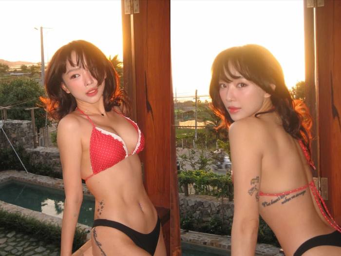 Hình ảnh bốc lửa thường thấy của Tóc Tiên trước đây. Ảnh: FBNV