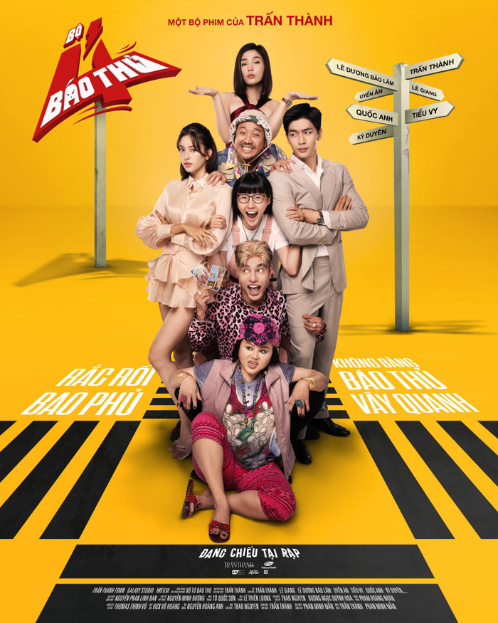 Những tình huống dở khóc dở cười của nhóm bạn bốn người trong bộ phim hài ăn khách Bộ tứ báo thủ. - Ảnh: NSX