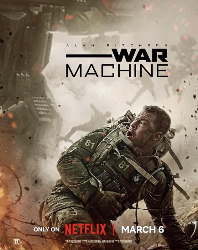 Những phân cảnh cháy nổ dàn dựng công phu tái hiện sự khốc liệt của chiến trường trong Cỗ máy chiến tranh. - Ảnh: Netflix