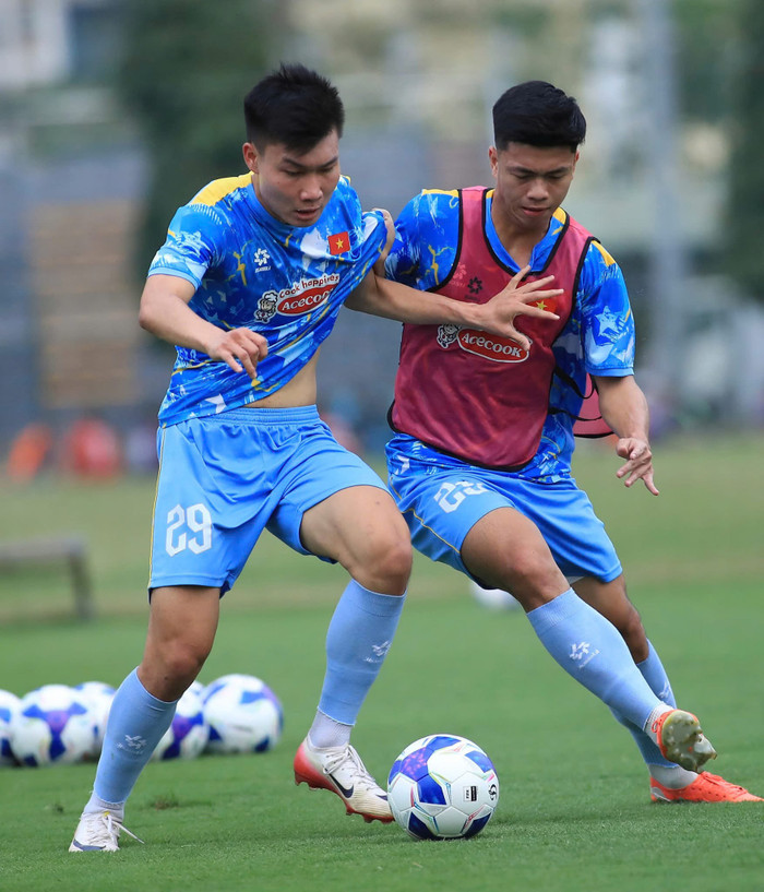 Nguyễn Minh Tâm đã trở thành điểm sáng khi ghi bàn giúp U23 Việt Nam hòa 1-1 trước U23 CHDCND Triều Tiên ở trận ra quân. Ảnh: VFF
