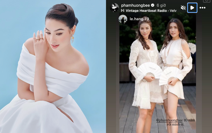 Phạm Hương công khai chia sẻ lại story của Lệ Hằng. Ảnh: IGNV