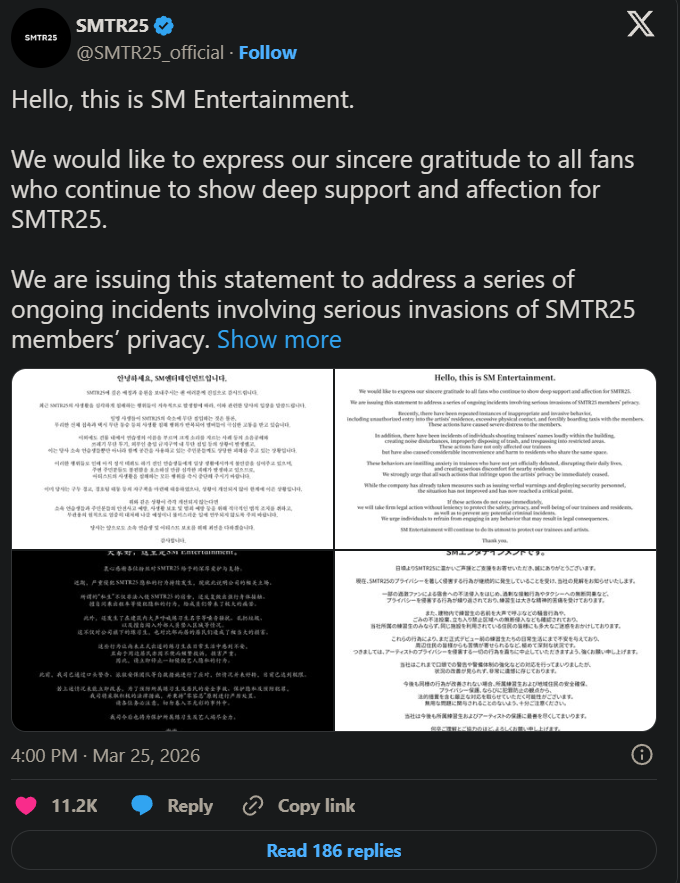 Nhóm nhạc nam sắp ra mắt của SM bị fan cuồng quấy rối nghiêm trọng Ảnh 3