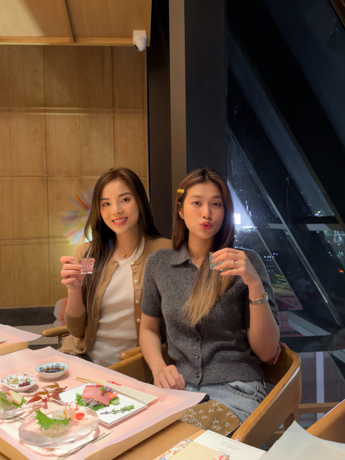 Kỳ Duyên và Thiên Ân từng cùng nhau đón Tết Nguyên đán vừa qua. Ảnh: FBNV