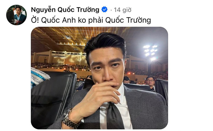 Phản hồi của Quốc Trường trước hình ảnh thân mật của Tiểu Vy và Quốc Anh gây chú ý.&nbsp;