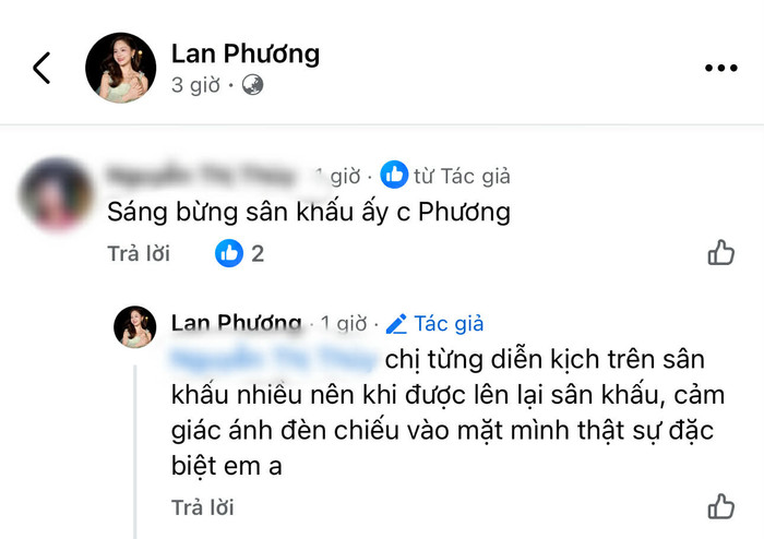 Những chia sẻ của Lan Phương về một thời quá khứ của cô (Ảnh: Chụp màn hình).