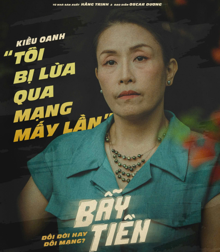 Kiều Oanh trở lại màn ảnh rộng với tạo hình người mẹ hiện đại trong Bẫy tiền