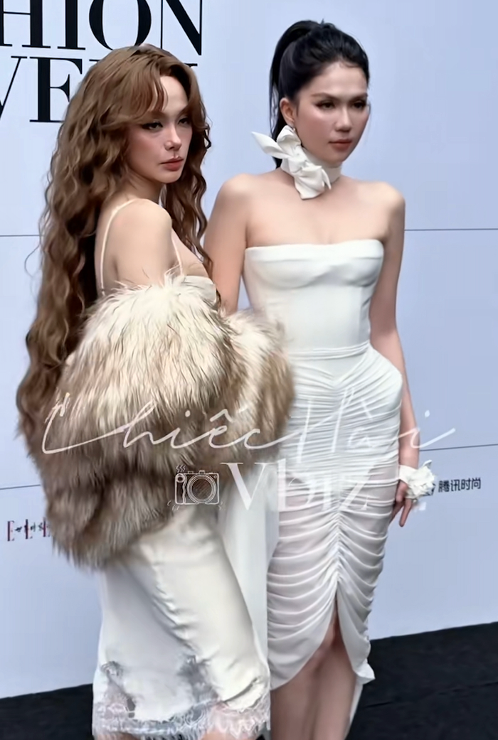 Ngọc Trinh tự tin 'thả dáng' cùng Minh Hằng. Ảnh: chiechaivbiz1