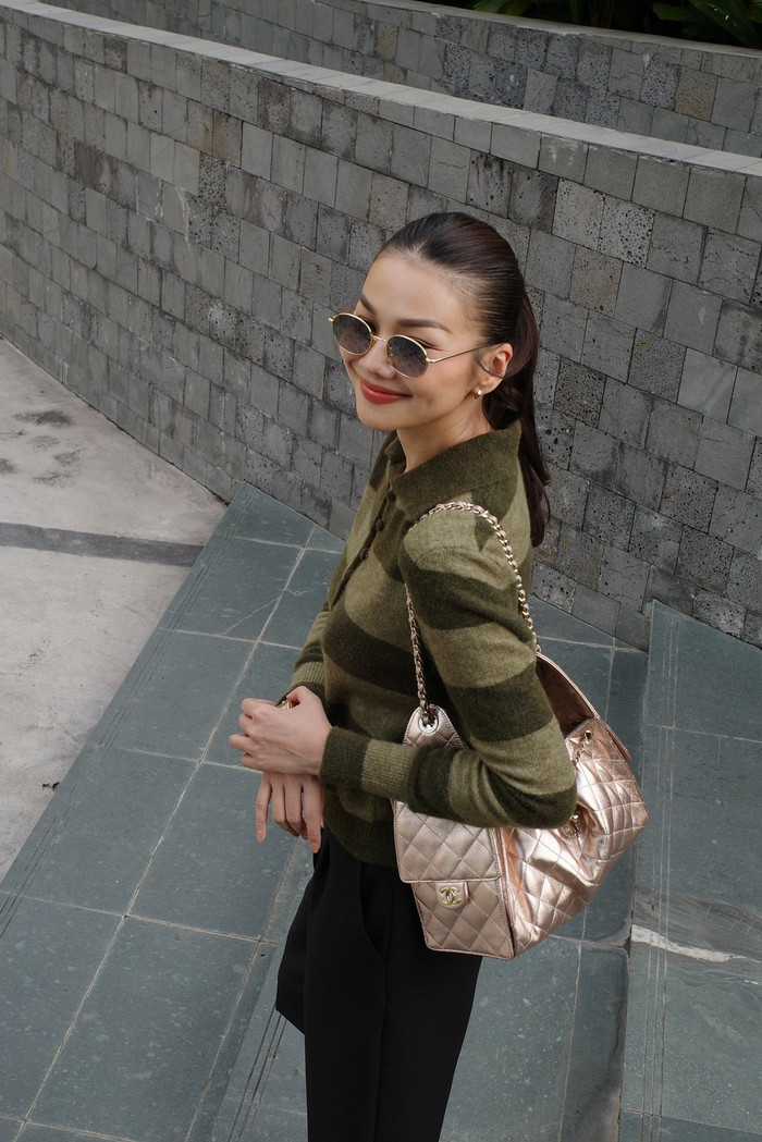 Thanh Hằng luôn toát ra nguồn năng lượng tích cực. Ảnh: FBNV