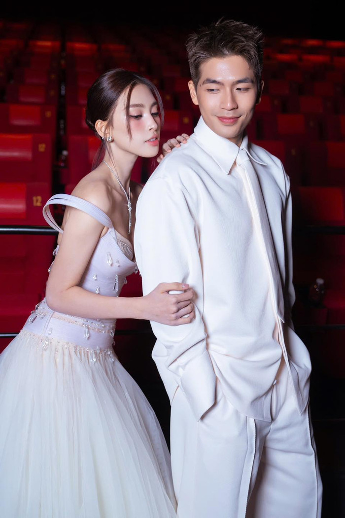 Trong khi đó, Quốc Anh và Tiểu Vy từng hợp tác trong phim Tết 2025 Bộ Tứ Báo Thủ (Ảnh: FBNV).