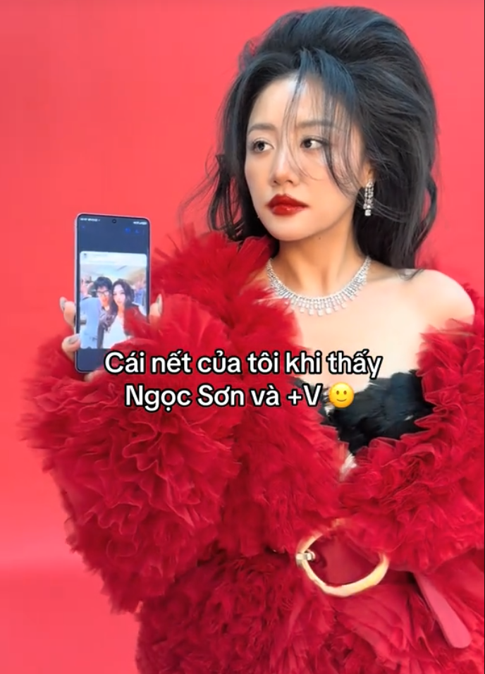 Thái độ của Văn Mai Hương khi Quốc Anh đăng ảnh bên Tiểu Vy (Ảnh: Chụp màn hình).