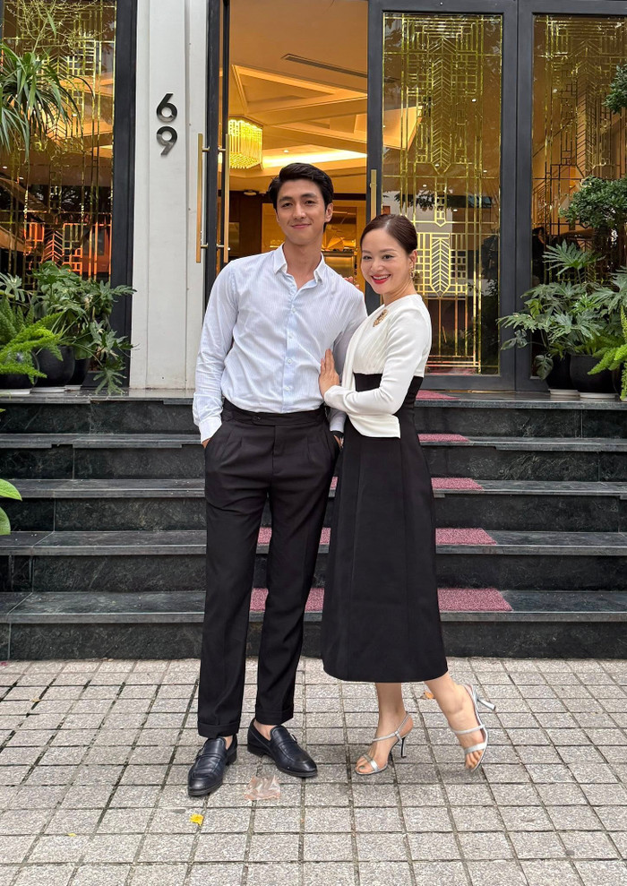 Lan Phương đóng cặp với Bình An trong Đồng Hồ Đếm Ngược (Ảnh: FBNV)