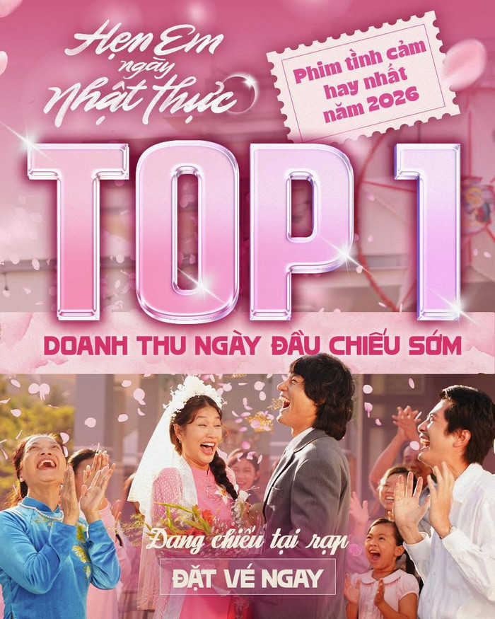 Hẹn Em Ngày Nhật Thực đạt top 1 doanh thu phòng vé sau ngày đầu chiếu sớm.&nbsp;