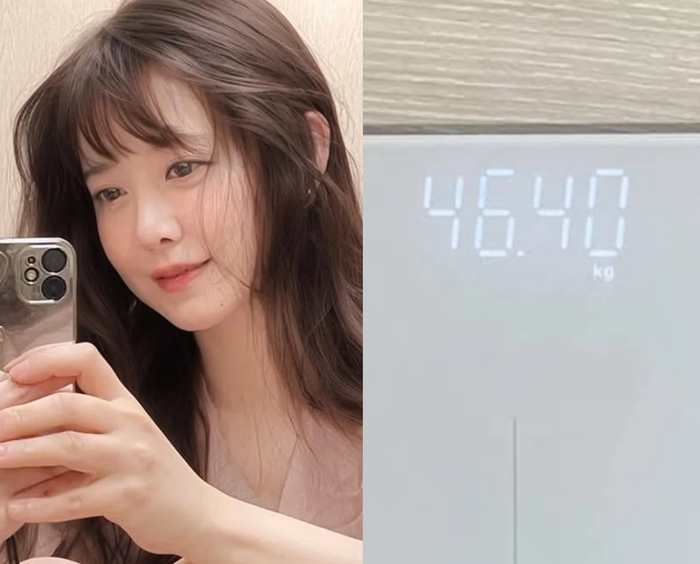 Goo Hye Sun đạt cột mốc 46,4kg. Ảnh: IGNV