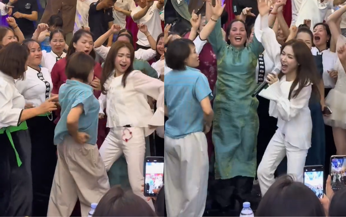 Hòa Minzy 'đánh mất hình tượng' tại đám cưới Ảnh 4