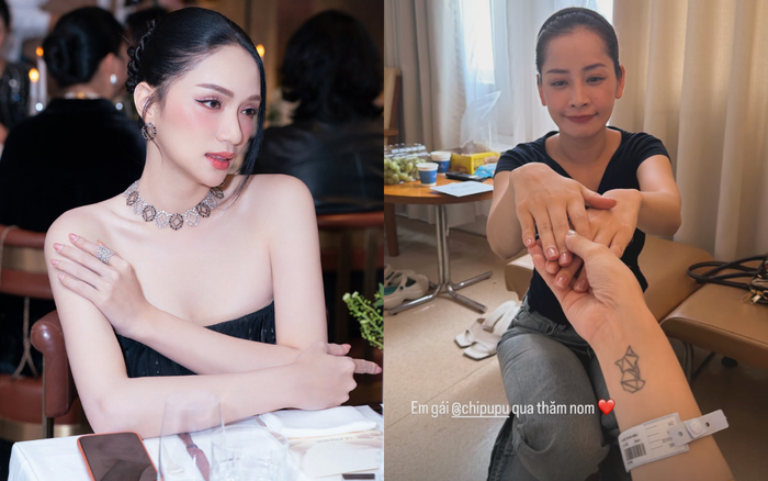 Hương Giang vui mừng khi Chi Pu qua thăm. Ảnh: IGNV