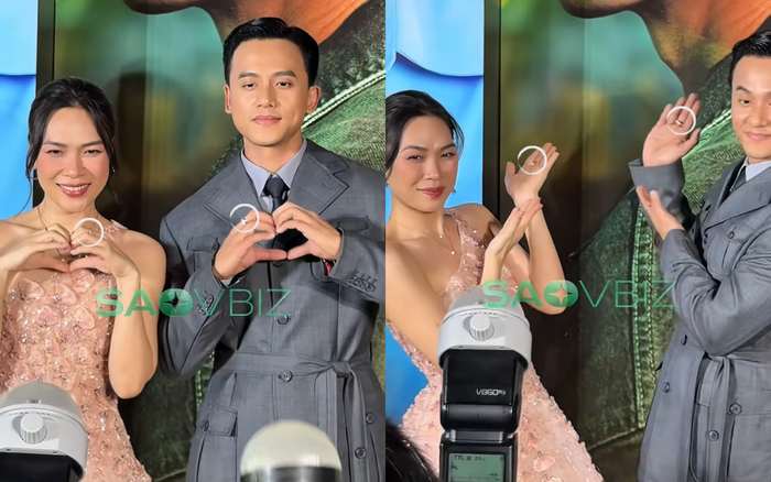 Mỹ Tâm và Mai Tài Phến được cho là đã công khai đeo nhẫn đôi. Ảnh: saovbiz