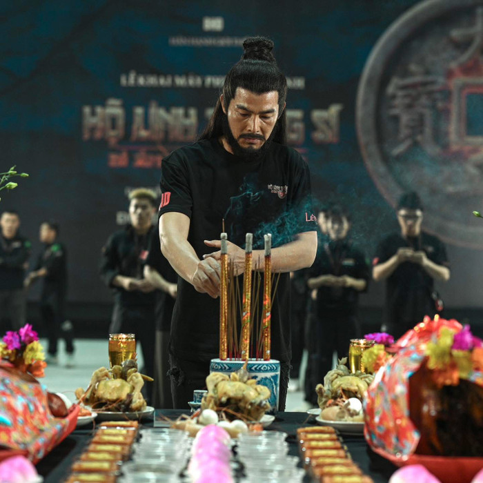 Quách Ngọc Ngoan chia sẻ khoảnh khắc đóng máy phim Hộ Linh Tráng Sĩ. - Ảnh: FBNV