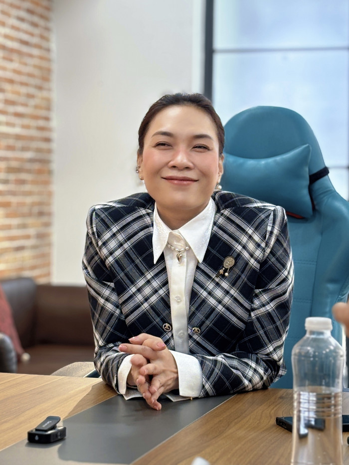 Mỹ Tâm đã có những chia sẻ về lý do chọn đặt trọn niềm tin vào Mai Tài Phến ở dự án điện ảnh đầu tay này (Ảnh: Vân Anh).