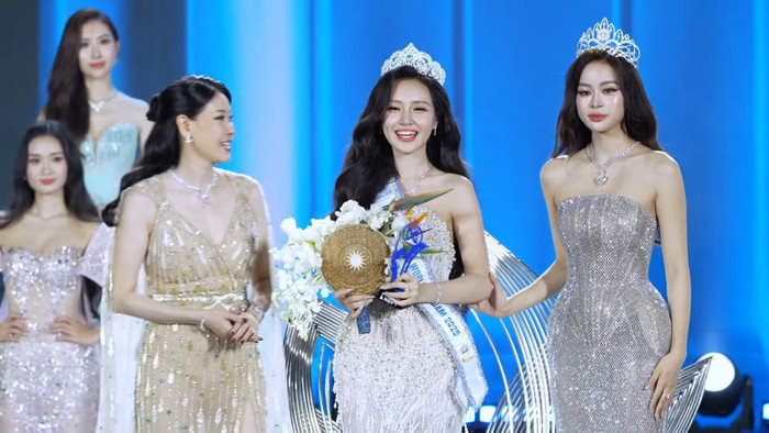 Nhiều khán giả tiếc nuối khi Khánh Như dành danh hiệu Á hậu 1 tại Miss World Vietnam 2025. Ảnh chụp màn hình