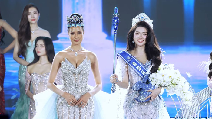 Bên cạnh đó, nhiều người cho rằng Phương Oanh sở hữu visual nổi bật và hoàn toàn xứng đáng với chiếc vương miện danh giá của Miss World Vietnam 2025. Ảnh chụp màn hình