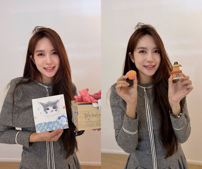 Vợ Lý Hải khoe những món quà từ các con. Đây được xem là 'tài sản' lớn nhất nhì của cô sau 15 năm làm mẹ.&nbsp;