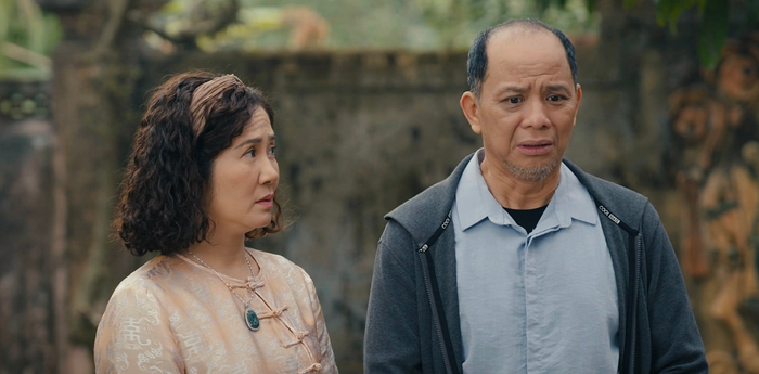 Cặp đôi Nguyệt Hằng - Anh Tuấn cũng là vợ chồng trong phim.