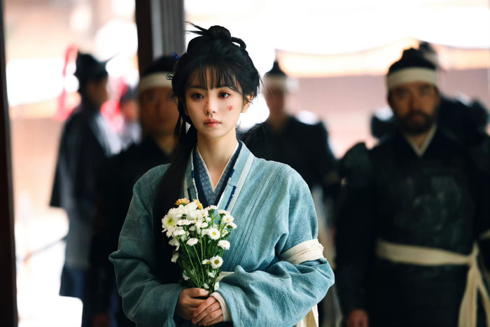 Điền Hi Vi khi đóng phim Trục Ngọc. Ảnh: Weibo