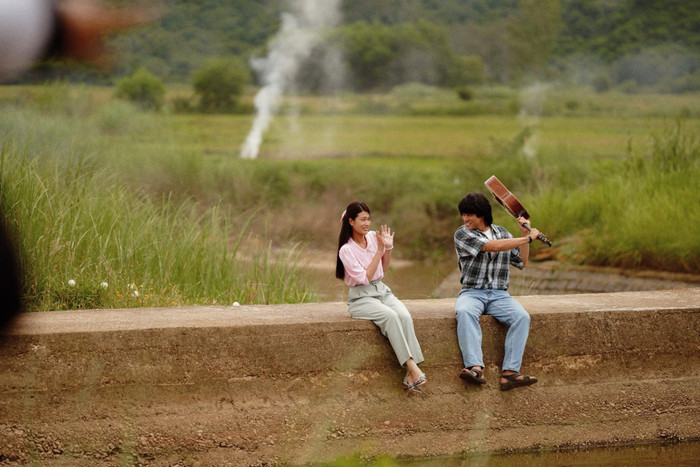 Trong Hẹn Em Ngày Nhật Thực, Đoàn Thiên Ân đóng cặp cùng Khương Lê (Ảnh: FBNV).