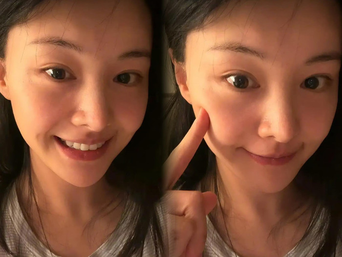 Hình ảnh mặt mộc của Trịnh Sảng. - Weibo