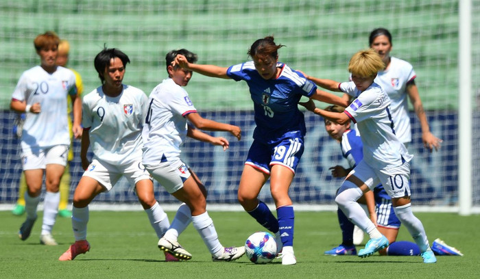 Dù có 3 điểm ở trận ra quân nhưng Nhật Bản thực sự gặp nhiều khó khăn trước Đài Bắc Trung Hoa. Ảnh: AFC