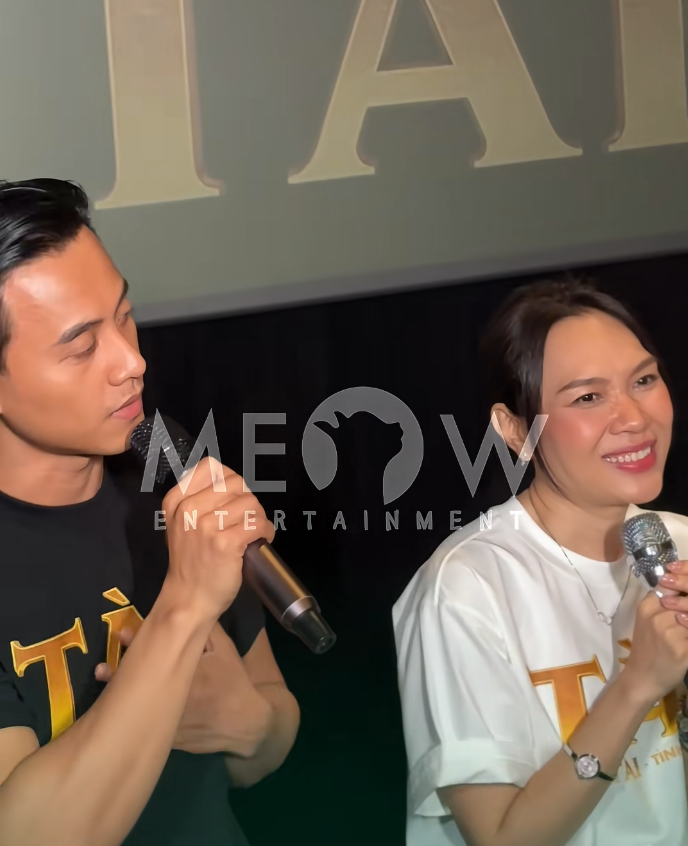 Mai Tài Phến cũng gửi lời cảm ơn đến Mỹ Tâm tại buổi cinetour (Ảnh: Chụp màn hình Meow Entertainment).