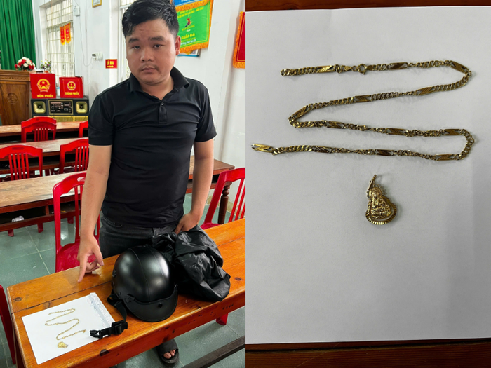 Đối tượng Nguyễn Văn Khởi cùng tang vật.&nbsp;