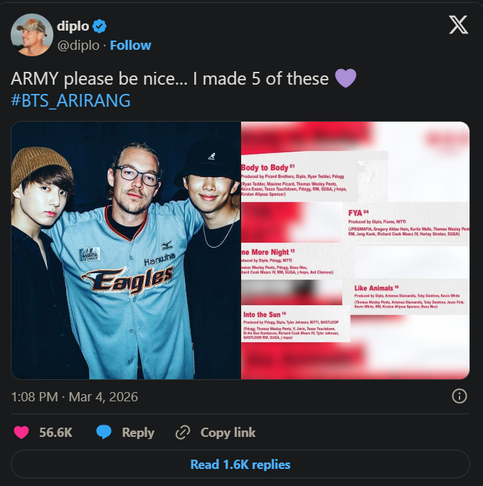 Diplo lên tiếng giữa làn sóng phẫn nộ của fan BTS Ảnh 2