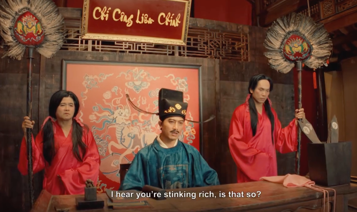 Tạo hình của Doãn Quốc Đam trong phim Trùm Sò.