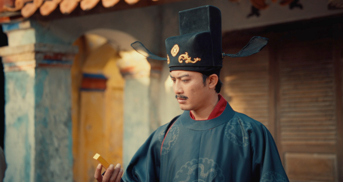 Doãn Quốc Đam gây chú ý khi xuất hiện với diện mạo hoàn toàn khác so với hình ảnh quen thuộc trên truyền hình.&nbsp;