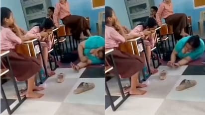 Nữ hiệu trưởng nằm trên sàn, bắt học sinh xoa bóp khiến phụ huynh phẫn nộ Ảnh 2