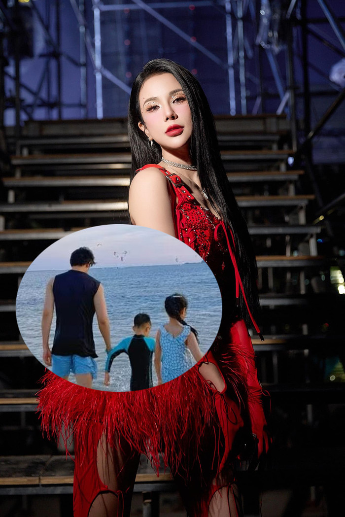 Diệp Lâm Anh tiết lộ 2 con rất thân thiết, quấn quýt với Phạm Kiên.