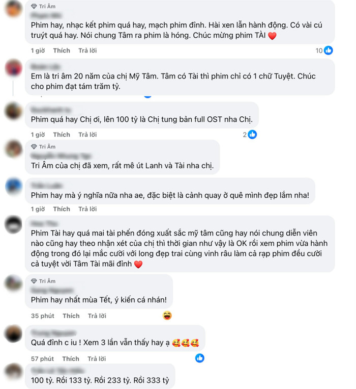 Phản ứng khán giả khi Mỹ Tâm báo tin vui (Ảnh: Chụp màn hình).