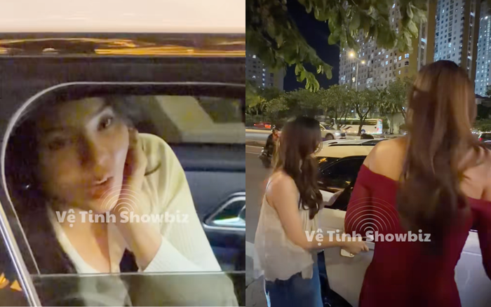 Ngoài việc đến đón Thiên Ân, Kỳ Duyên cũng thể hiện sự tinh tế khi cho Lương Thuỳ Linh đi cùng. Ảnh: vetinh.showbiz